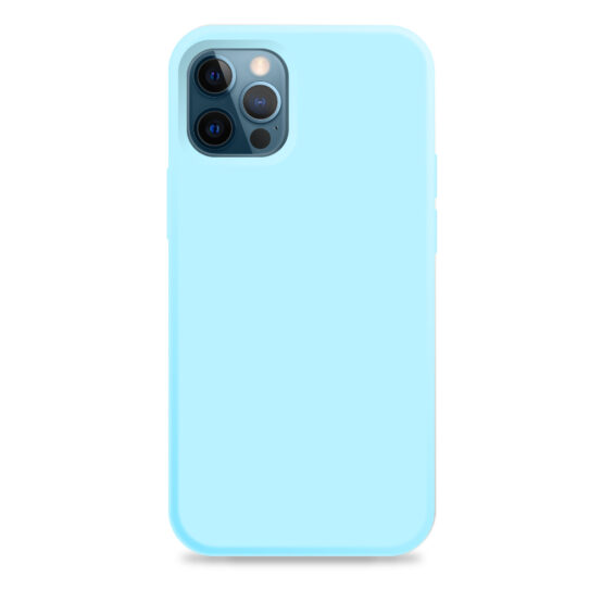 Carcasa Silicona Soft IPhone 12 12 Pro 6 1 Pulgadas Celeste