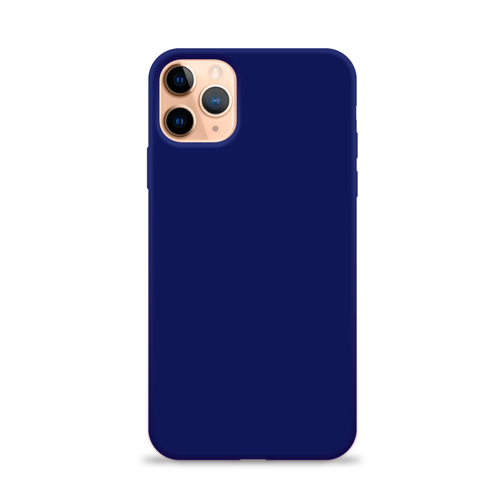 Carcasa Silicona Soft iPhone 11 Pro Max Azul Carcasas Chile