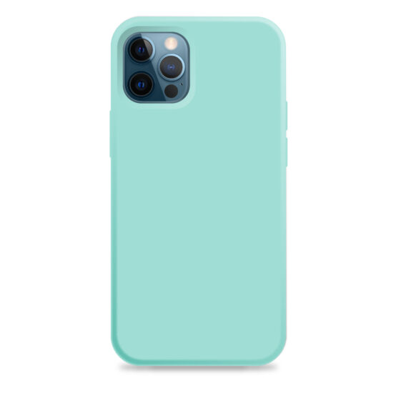 Carcasa Silicona Soft iPhone 12 Pro Max 6.7 Pulgadas Verde Menta Pastel ...