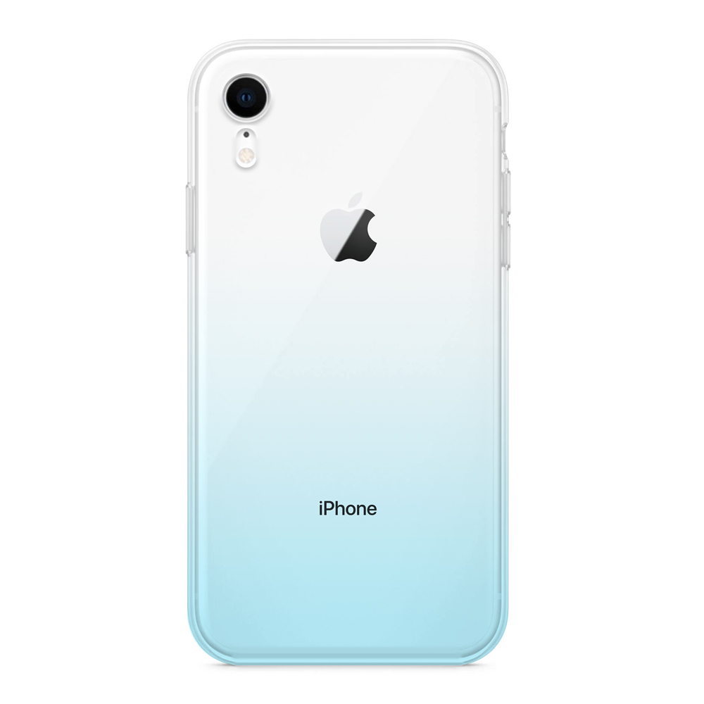 Carcasa Silicona Tonos iPhone XR Celeste | Carcasas Chile