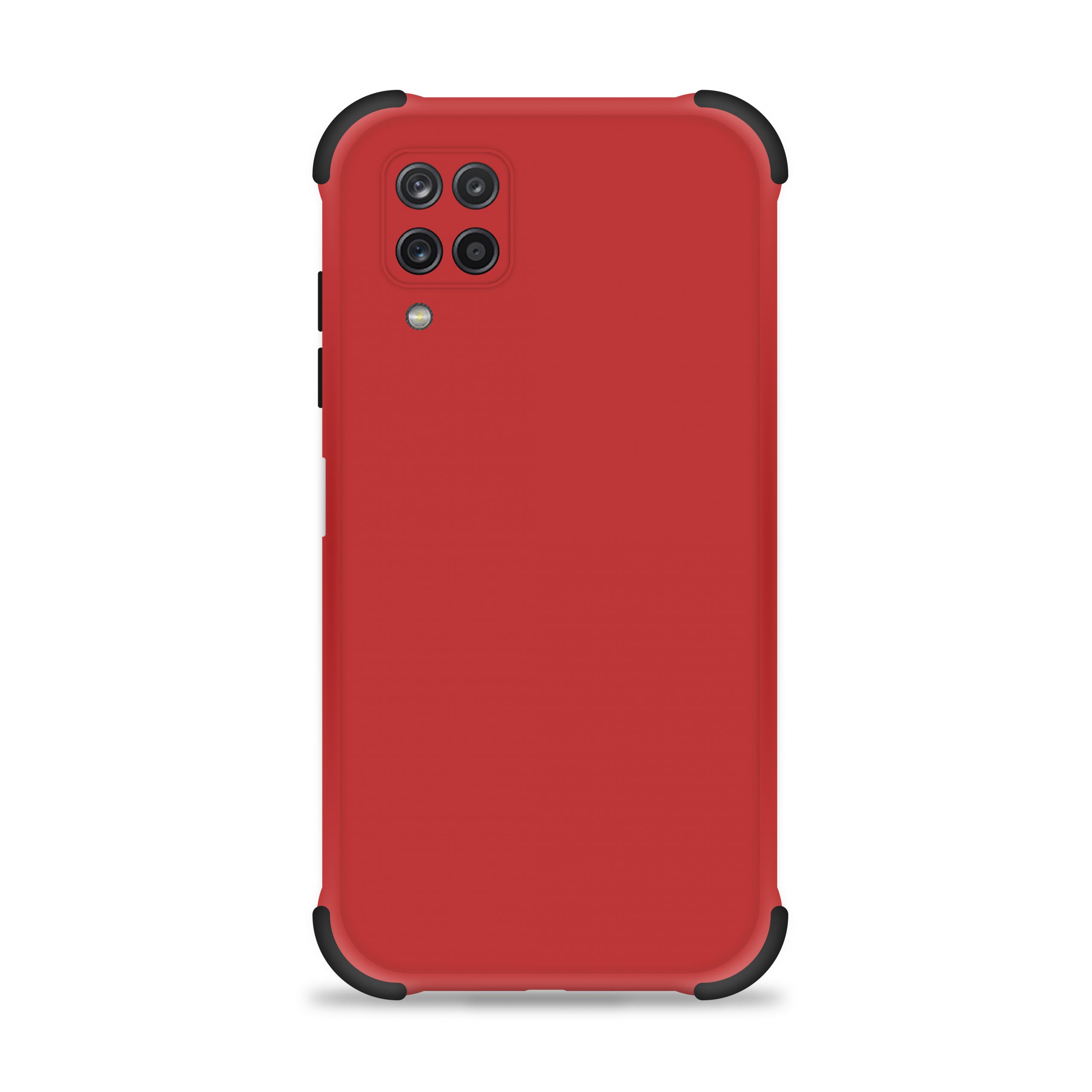 Carcasa Silicona Reforzada Galaxy A12 Roja 